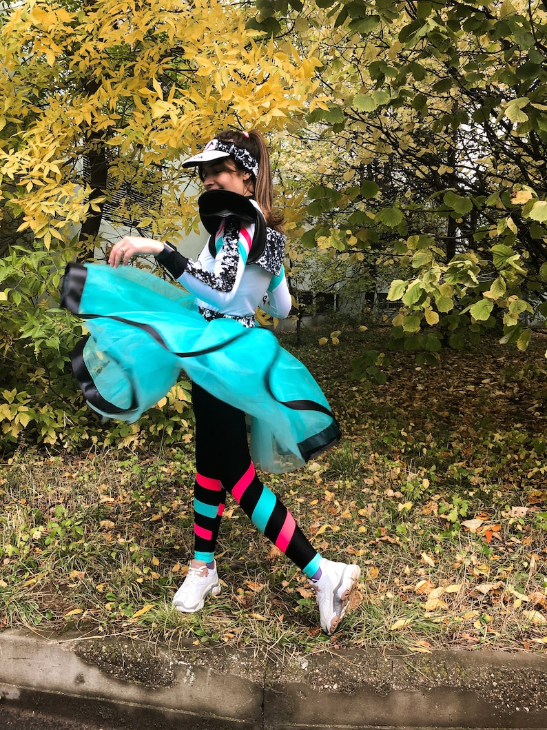 Tik Tok Party Costume Partial Tik Tok Dress Halloween Tic Etsy