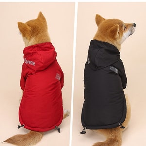 Dog Clothes - Dog Coat -  Pet Clothing - Winter Hoodie Jacket Sweater - Reflective Clothing For Small Medium Large Dogs