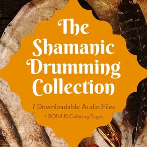 The Shamanic Drumming Collection Bundle, Mp3, Meditation Music, Shamanic Journey, Occult, Witchcraft, Witch, Instant Digital Download, Audio image 1
