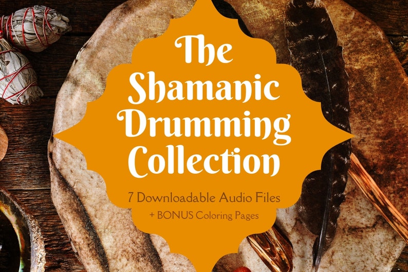 The Shamanic Drumming Collection Bundle, Mp3, Meditation Music, Shamanic Journey, Occult, Witchcraft, Witch, Instant Digital Download, Audio image 1