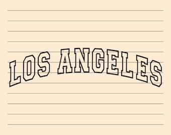 Los Angeles Svg and Png, Cut File, Print File