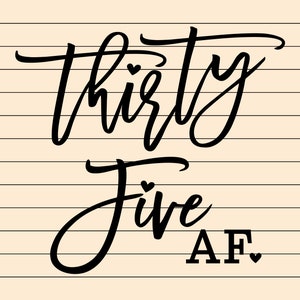 Thirty Fine Script Thirty Fine - Etsy