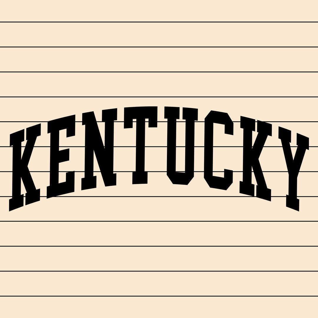 Kentucky Svg Kentucky State Svg and Png Cut File Print - Etsy