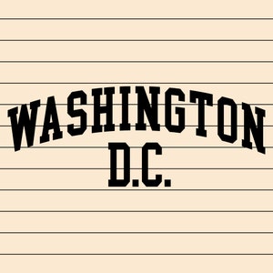 File Svg e Png di Washington D.C., Stato di origine Svg, Cricut Design, Cricut Svg, Souvenir di Washington D.C., Washington D.C. Tee Svg
