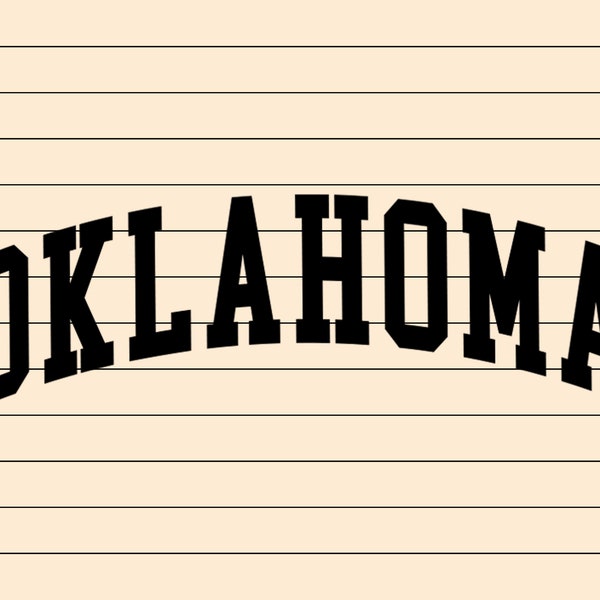 Oklahoma Svg And Png Files, Home State Svg, Cricut Design, Cricut Svg, State Pride T-Shirt, Oklahoma Souvenir, Oklahoma State Tee Svg