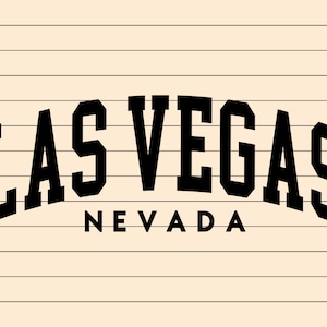 Las Vegas Svg et Png, Fichier coupé, Fichier d’impression