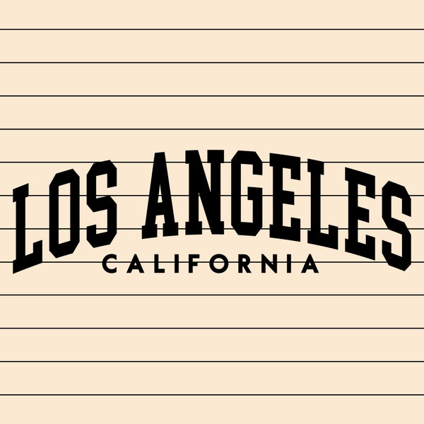 Los Angeles Svg And Png, Print File, Cut File