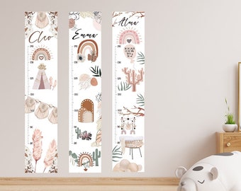 Barra de medição, barra infantil, barra de madeira, barra personalizada, presente de bebê, barra infantil, quarto infantil, presente de batismo