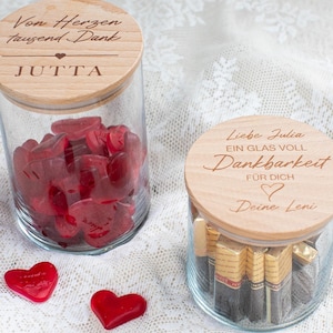 Personalized storage jar, storage jar thank you, thank you from the bottom of my heart, thank you gift, farewell colleague, farewell gift for educator
