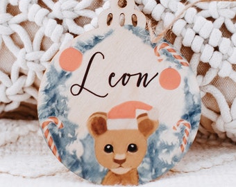 Christmas ball personalized Christmas balls children lion