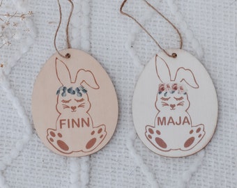 Oeufs de Pâques en bois, Enfant de Pâques, petits cadeaux de Pâques, Oeufs de Pâques, Pendentifs de Pâques, Oeufs de Pâques personnalisés, Cadeaux de Pâques, Paniers de Pâques
