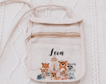 Children's chest bag, wallet with name, personalized, kindergarten bag, children's bag, kindergarten gift, school enrollment