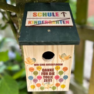 Vogelhaus Kindergarten Abschiedsgeschenk Kindergarten Geschenk Erzieher Vogelhaus personalisiert
