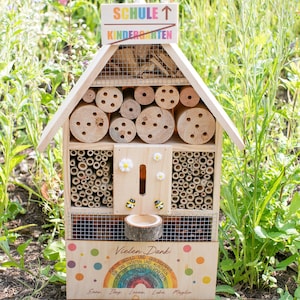 Kindergarten farewell gift educator daycare gift farewell gift educator insect hotel XXL personalized daycare farewell flower seeds