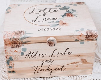 Hochzeitskiste, Erinnerungskiste Hochzeit personalisiert, Erinnerungsbox Hochzeit