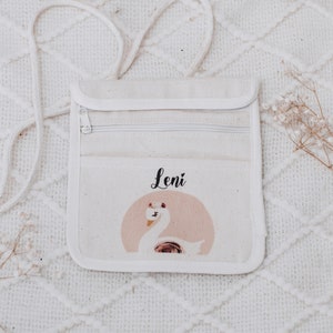 Bolso de pecho infantil, cartera con nombre, personalizado, bolso guardería, bolso infantil, regalo guardería, matrícula escolar