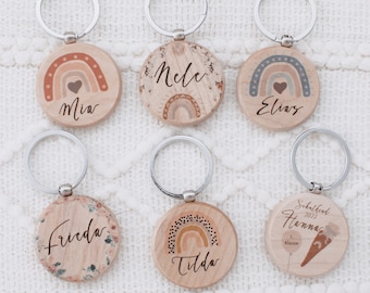Gepersonaliseerde sleutelhangers, sleutelhangers voor kinderen, sleutelhangers voor schoolkinderen, sleutelhangers met naam, sleutelhangers met dieren