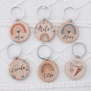 Keychain personalized, keychain children, keychain school child, keychain name, keychain animals