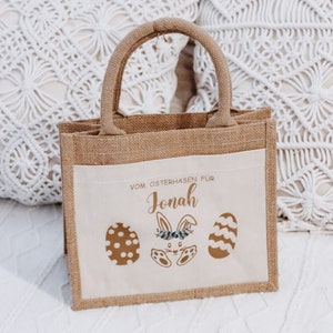 Torba wielkanocna personalizowana imieniem, koszyczkiem wielkanocnym, gniazdem wielkanocnym