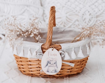 Easter basket, Easter basket for children, personalized Easter basket, Easter bag, Easter nest, Easter basket with pendant, Easter gift, Easter eggs