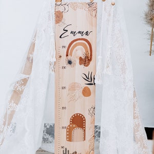 Messlatte Boho minimalistisch ,Kindermesslatte Boho,Kinderzimmer Deko,Babyzimmer,personalisiertes Geschenk,Babyzimmer Deko,Taufe,Geburt