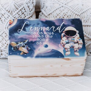 Memory box astronaut, memory box, baby gift, baptism gift