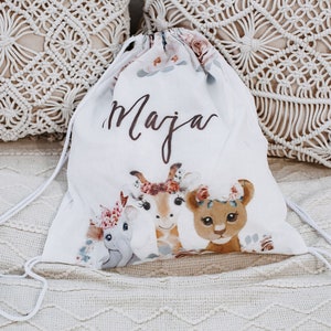 Gymtas, jutetas, kleutertas, sporttas, wisselkleding, rugzak, kleuterschool, schoolkind, kindercadeau