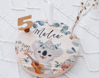 Geburtstagsteller,Kerzenteller,Geburtstagsteller Kind,Geburtstagsteller Holz,Geburtstagsteller Kerze,Geburtstag Kind,Geburtstagsgeschenk