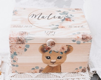 Memory box lion girl