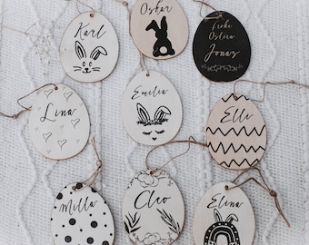 Decoração de Páscoa personalizada em madeira | Presente de Páscoa | Pingente de Páscoa com nome | Páscoa | Pingente de Páscoa | Pingente de madeira | Cesta de Páscoa | cesta de Páscoa