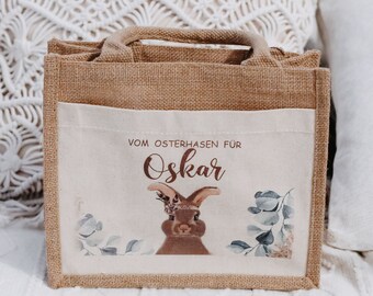 Ostertasche, Jutetasche Ostern, Ostern, Ostertasche personalisiert, Ostertasche Kinder, Osterkorb, Ostern Kinder