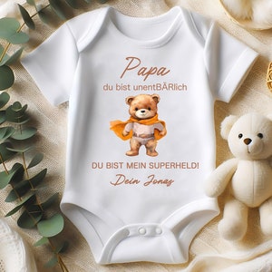 Dad you are my superhero, Dad you are indispensable, First Father&#39;s Day Baby Body, Personalized Gift Dad, Gifts Father&#39;s Day