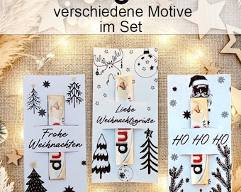 Weihnachten Platzkarte Duplo Vorlage | PDF Download Tischkarte & Gastgeschenk Weihnachten | Schokoriegel Deko Bastelvorlage