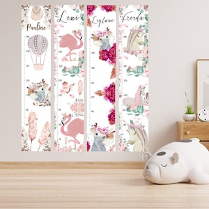 Barra di misurazione, barra per bambini, barra di legno, barra personalizzata, regalo per bambini, barra per bambini, barra per ragazze