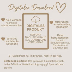 K&ouml;nnte beinhalten: Eine digitale Download-Grafik mit den Worten "Digitaler Download" oben. Das Bild enth&auml;lt Text auf Deutsch, eine herzf&ouml;rmige Kritzelei und ein Tablettensymbol mit den Worten "DIGITALES PRODUKT".