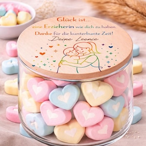 Emotionales Abschiedsgeschenk für Kindergarten und Kita mit personalisiertem Glas