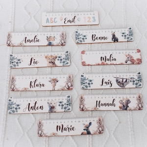 Règle, règle personnalisée, règle en bois personnalisée avec nom, 1ère année, écolier 2023, idée cadeau cône scolaire, inscription scolaire