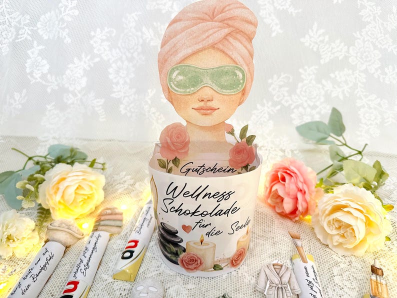 Selbstfürsorge Geschenk Wellness mit achtsamen Sprüchen