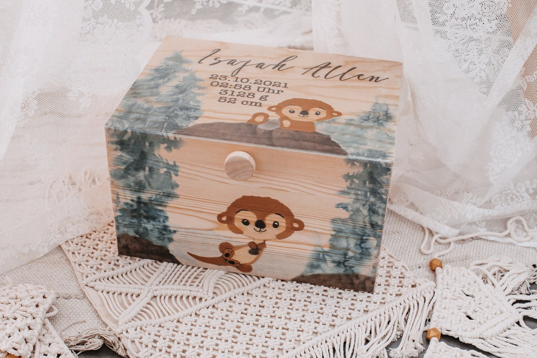 Memory Box, Memory Box Baby, Personalized Memory Box, Otter Memory Box ...