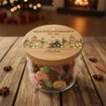 Personalized Christmas storage jar, Christmas market to-go cookie tin, Christmas gift, Advent gift, Christmas present with name