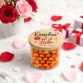 Valentine's Day gift – Personalized storage jar "Kisses & lots of love" romantic kiss jar for girlfriend or partner