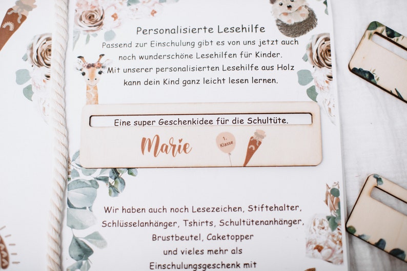 Lesehilfe Schulkind Schultüte