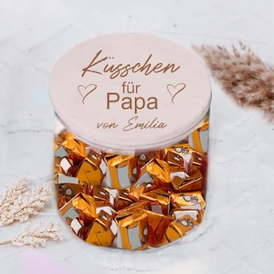 Personalized storage jar, Father&#39;s Day storage jar, gifts for dad, Father&#39;s Day gift, kisses for dad, best dad