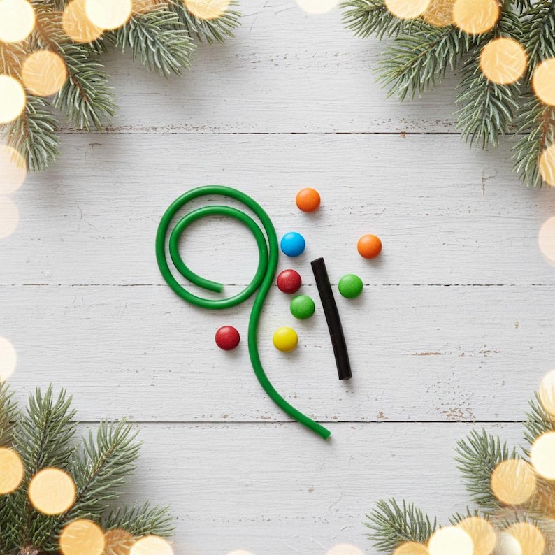 Printable Tütenverschluss Weihnachten – PDF Download Bastelidee