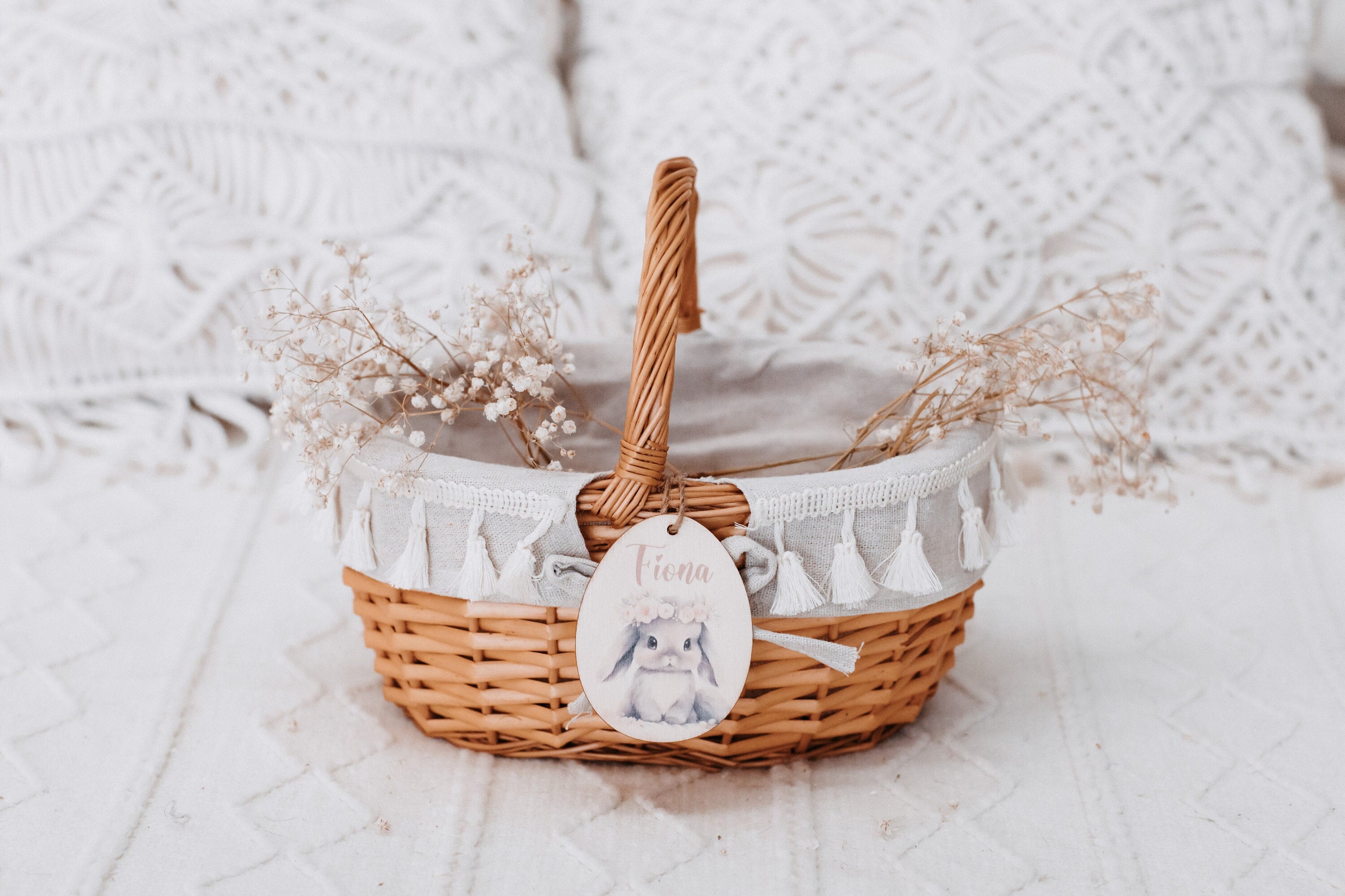 Easter basket, Easter basket for children, personalized Easter basket, Easter bag, Easter nest, Easter basket with pendant, Easter gift, Easter eggs