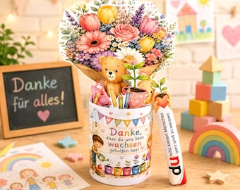 Duplo Banderole Kindergarten Farewell Teacher Thank You Gift Kindergarten Printable Template Teacher DIY Gift Teacher Farewell Instant Download