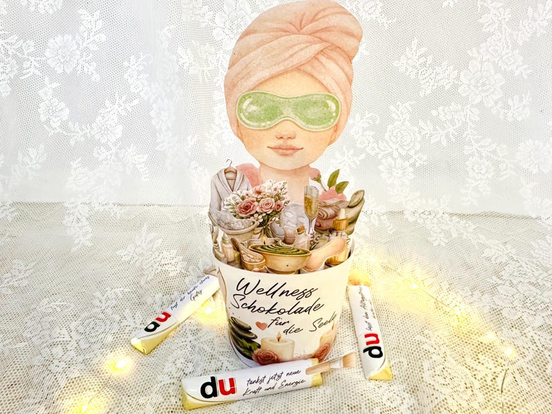 Wellness Geschenk mit versteckter Botschaft zum Herausziehen
