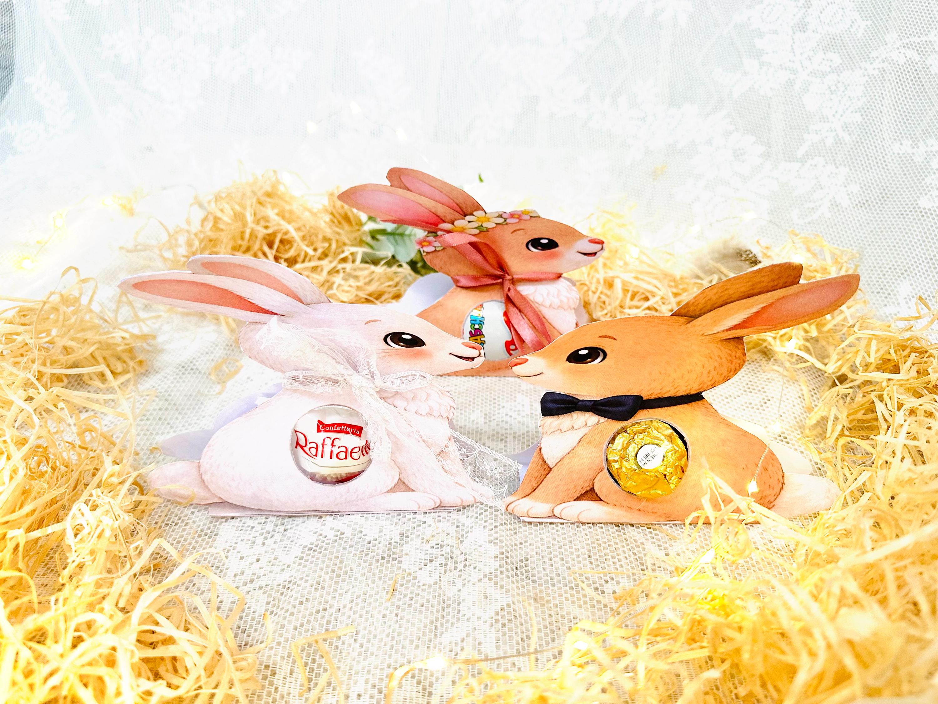 Easter Printable Template: Ferrero Küsschen, Easter Bunny, Gift ...