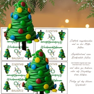 Nikolaus oder Wichtel Geschenk – kleiner Tannenbaum aus Schleifen und Smarties