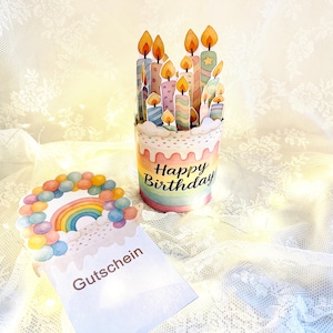 Duplo Banderolen mit Sprüchen und Kerzen im Pastell Design